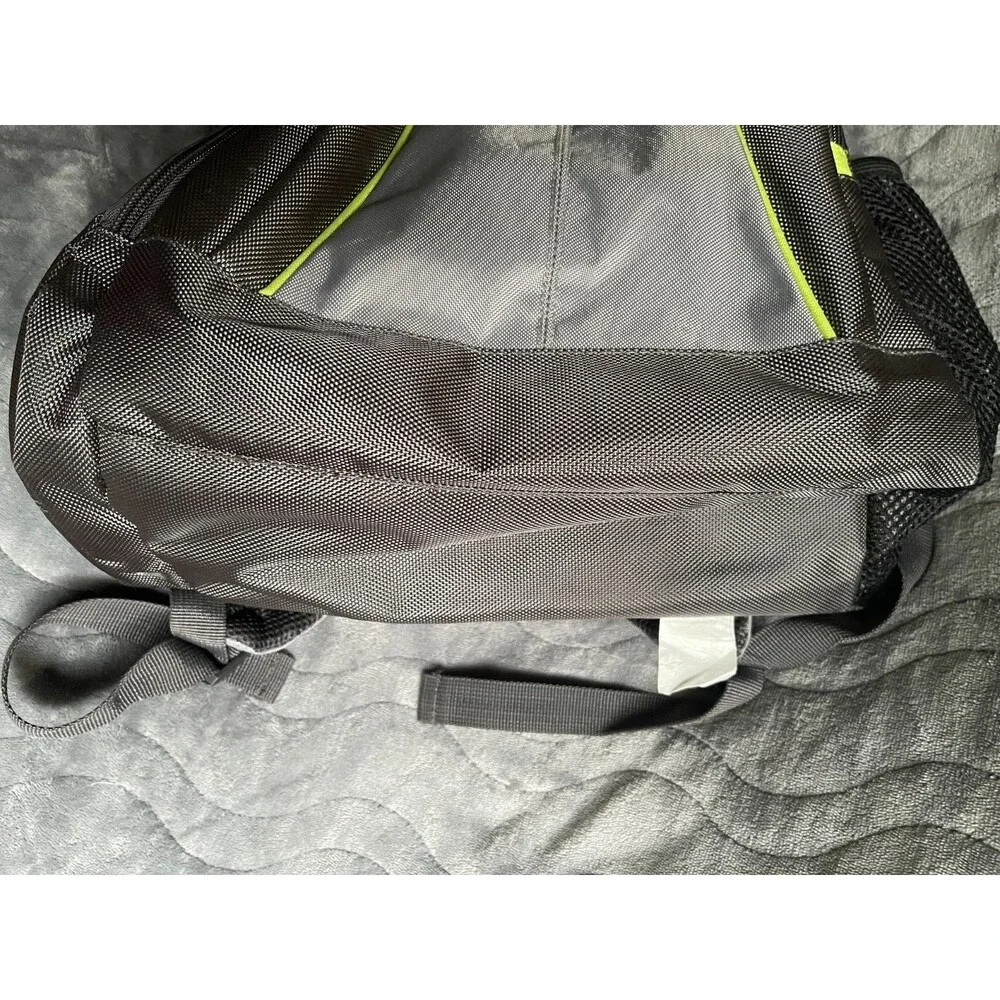 Eddie Bauer Backpack Gray Black Adjustable Straps Pockets Baby Diaper Bag Travel